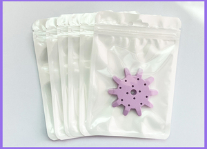 Small Size Transparent Sealed Pouch 9x12cm Thick Self Sealing Plastic Bag for Jewelry Making and Makeup Tools Macaron Purple - Product Image 2