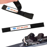 Bandes de retenue réglables pour frein de ski avec fermeture auto-agrippante pour fixation de snowboard