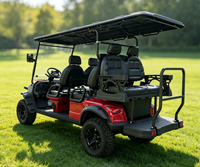 Voiturette de golf électrique pour 6 personnes, modèle surélevé, voiture de tourisme électrique pour hôtel, villa et parcours de golf