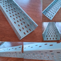 Plateau de câblage industriel perforé avec revêtement en poudre de qualité supérieure |   Canaux de câbles en acier au carbone de haute qualité, résistants à la corrosion et robustes