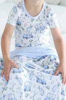 Couverture douce pour bébé en jersey de bambou et élasthanne personnalisée