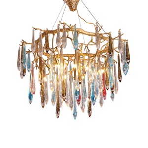 Khách Sạn Mới Bong Bóng Trang Trí Treo Đèn Chùm LED Pha Lê Đèn Trần Cho Phòng Khách - Product Image 1