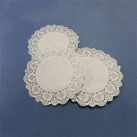 Napperons en papier jetables de 12 pouces, napperons en dentelle pour la décoration de gâteaux, la décoration alimentaire, la décoration de table de mariage