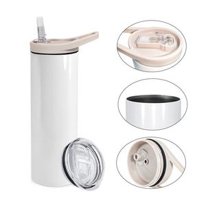 Bouteille isotherme sous vide 20 oz en acier inoxydable 304, avec double couvercle, poignée droite grise, ventouse et couvercle à joint fileté, pour l'extérieur - Product Image 4
