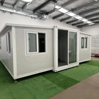 Maison conteneur extensible 20ft 40ft, design moderne, maison préfabriquée portable, structure en acier haute résistance, hôtel, appartement, cuisine