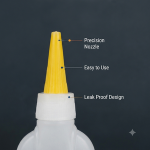 <span class=keywords><strong>Colle</strong></span> super puissante professionnelle avec applicateur à pointe fine, adhésif instantané à forte adhérence pour usage industriel et domestique - Product Image 2