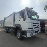 Camion à ordures compacteur à chargement arrière HAO-WO 6X4, 16 m³, camion de collecte et de compression des déchets