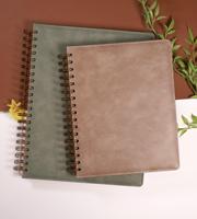 Carnet à spirales A5 personnalisé avec 200 pages lignées à points, couverture en cuir, carnet pour étudiants universitaires, cadeau
