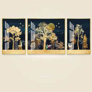 Sala de estar Hotel <span class=keywords><strong>Wall</strong></span> <span class=keywords><strong>Decor</strong></span> Deer Inlay Diamante 5d cristal porcelana arte pintura - Product Image 5