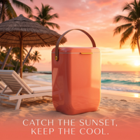 Ensemble cadeau de refroidisseur à vin avec logo personnalisé, glacière portable de 10 L, seau à glace avec poignée, glacière rigide isolée pour l'extérieur