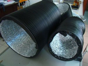 2024 композитный ПВХ гибкий воздуховод выхлопной трубы промышленный вентилятор шланг из алюминиевой фольги воздуховод резиновый шланг - Product Image 6