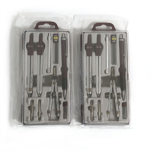 Ensemble d'instruments mathématiques professionnels tout-en-un de 9 pièces, ensemble de géométrie, ensemble de mathématiques pour le dessin - Product Image 4