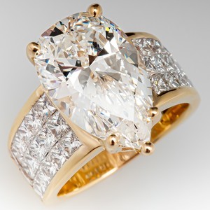 Anello dal Design a Goccia di Pera, Anello Semplice da Dito per Donne - Product Image 3