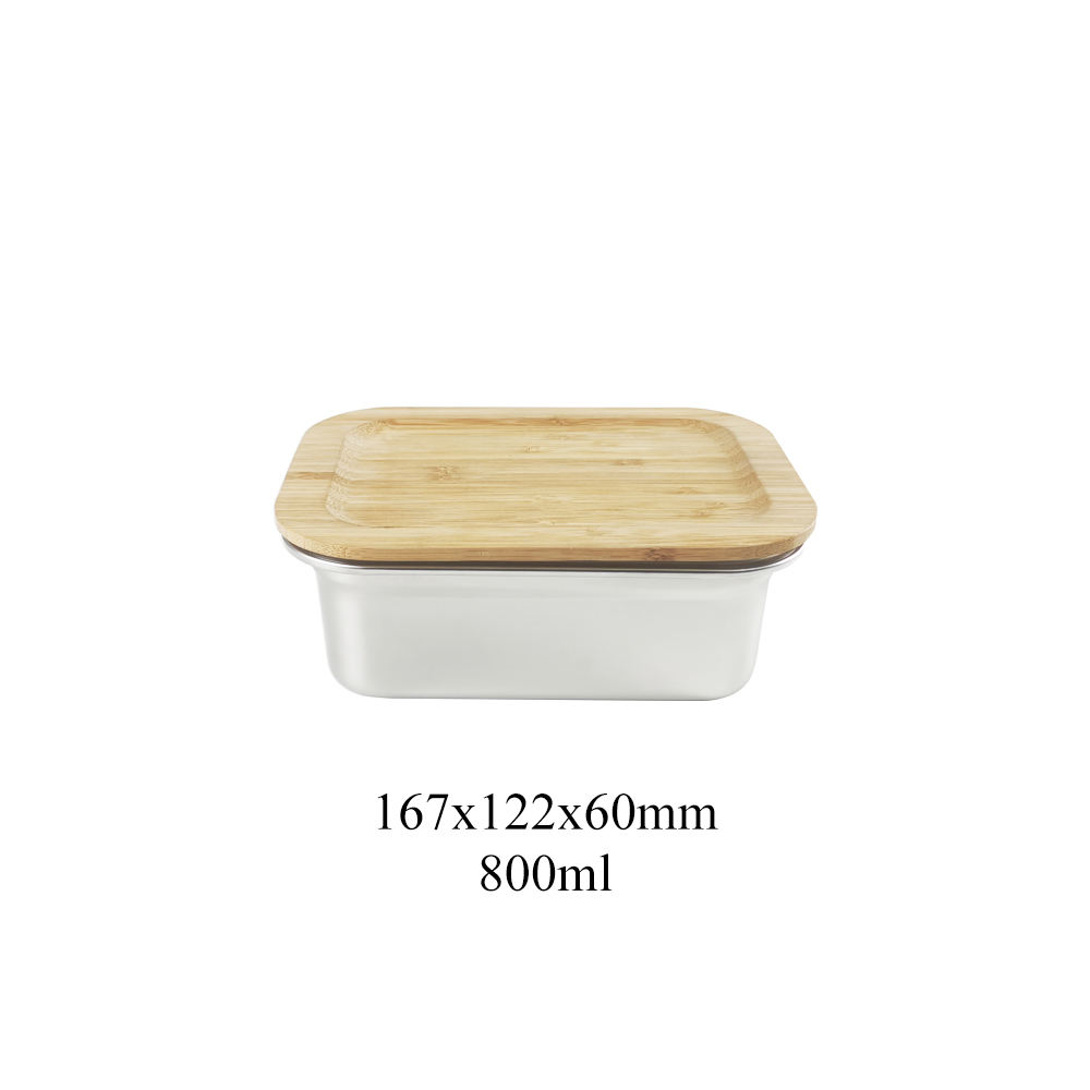 Silver- rectangle 800ml