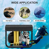 TUXING Stable Performance High Pressure 4500psi 300bar Auto Stop 220V Firefight Tyre Inflation Air Compressor for Scuba Diving