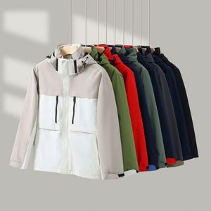 Veste de sport pour homme avec logo personnalisé, taille plus, coupe-vent, fermeture éclair, respirante, imperméable, veste softshell, coupe-vent d'extérieur - Product Image 1