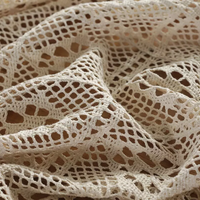 Ferme à la main Crochet Vintage dentelle Design nappe géométrique coton maison hôtel nappe fête nappe