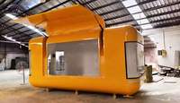 Remorque alimentaire mobile avec cuisine complète, évier de lavage des mains, café, glaces, pizzas, burgers, chariot à snacks en fibre de verre et aluminium