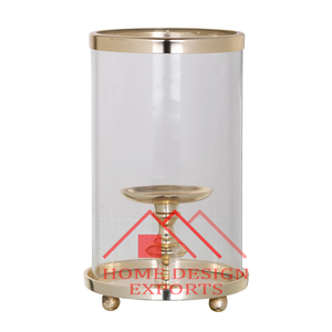 Design de luxe 2025 bougeoir fini doré de vente chaude avec votive en verre au prix de gros - Product Image 5