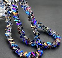 Perles en verre cristal biconiques à double pointe facettées multicolores pour la fabrication de bijoux, accessoires pour cheveux et chaussures