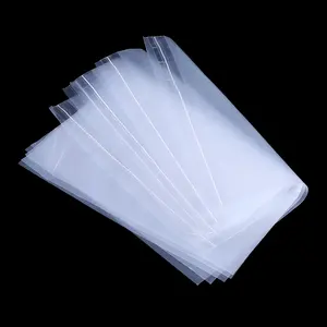 Thickened Rectangular Adhesive Sealing express Food Packing Cellophane Bags pe Plastic Flat Clear Poly Bag