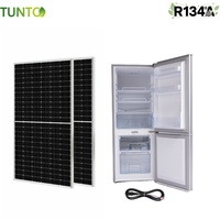 Réfrigérateur solaire DC 139L 12V 24V vertical avec congélateur inférieur pour caravane et camping-car
