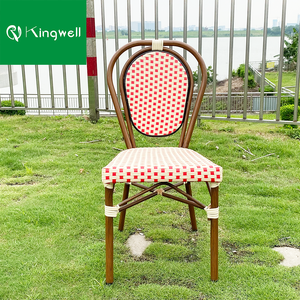 <strong>Rattan</strong> Furniture Patio Chair <strong>Set</strong> <strong>Bistro</strong> Chair Wicker Pe Outdoor Waterproof Fabric French Garden <strong>Set</strong> for Cafe - Product Image 1