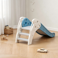 Set de Piscina de Pelotas y Tobogán Plegable para Bebés, Tobogán de Plástico HDPE para Interiores, para Niños, Casa de Juegos, Jardín de Infancia