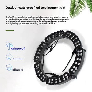 Lámpara <span class=keywords><strong>LED</strong></span> para Árboles, Lámpara de Columna para Exteriores Resistente al Agua, Anillo de Luz para Paisajes, Foco para Árboles - Product Image 5