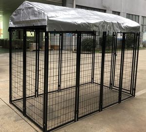 Perrera <span class=keywords><strong>grande</strong></span> <span class=keywords><strong>para</strong></span> perros al aire libre de alta calidad Casa de mascotas de metal fuerte en forma de rectángulo Múltiples tamaños disponibles - Product Image 5