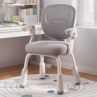 Chaise simple pour enfant, en tissu sécurisé, avec structure en acier, confortable et douce, idéale pour l'étude.