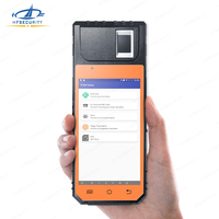 HFSecurity FP09 Android 11 Reconocimiento facial de huellas dactilares Código de barras Escáner de código QR Impresora NFC Máquina terminal de mano