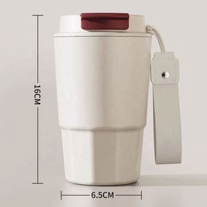 Bouteille d'eau isotherme personnalisée en acier inoxydable de 15 oz avec paille et couvercle, gobelet sous vide anti-fuite pour enfants et activités de plein air - Product Image 4