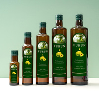 Envase Redondo Ámbar Vacío para Cocina de 250 ml y 500 ml para Salsa de Soja, Aceite de Oliva, con Tapa de Plástico