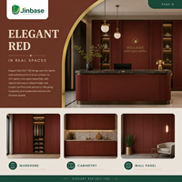 Panneau décoratif en fibre de bois de première qualité, finition briques rouges raffinées, moderne, écologique, résistant à l'humidité et imperméable, E0