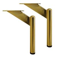 Sofa beine Moderne Luxus-Nachttisch bank TV-Ständer Füße Stahl Schwarz Chrom Gold Metall möbel Bett Schrank Sofa beine für Sofa