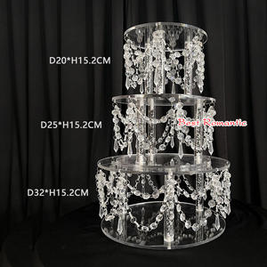 Support à gâteau en acrylique pour mariage, séparateur de gâteau de mariage, plateau à gâteau pour fête d'anniversaire, fournitures de décoration de gâteau pour baby shower - Product Image 6