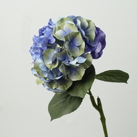 Haute qualité 65cm hortensias peints réalistes fleurs artificielles en Latex pour la décoration de l'hôtel à la maison pour Thanksgiving Pâques
