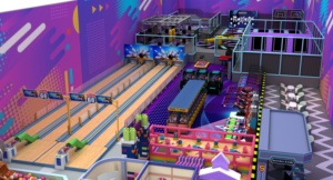 Centre de divertissement intérieur commercial avec <span class=keywords><strong>parc</strong></span> de trampolines, aire de jeux souple, <span class=keywords><strong>allée</strong></span> de bowling et jeux d'arcade pour enfants et adultes - Product Image 4