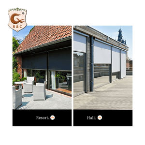 تصنيع ستائر رول كهربائية خارجية عالية الجودة معتمة ومقاومة للرياح ستائر رول آلية خارجية - Product Image 4