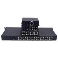 20KM'ye Kadar SC FC Port 1/2/4/8/16 Kanal XLR Ses Fiber Optik Uzatıcı Dengeli Ses Fiber Optik Üzerinden Verici Alıcı