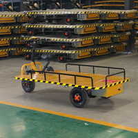 Chariot électrique industriel antidérapant à quatre roues pour passages étroits, personnalisable OEM