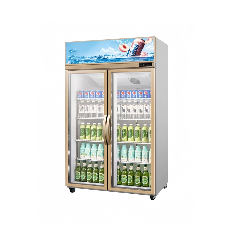 Fridge Commercial Refrigerator Upright Display Glass