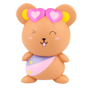 <b>Cute</b> <b>Bear</b> Soft Plush Toy Cartoon Shape Plastic Promotional Gift With Logo Printing - Product Image 1
