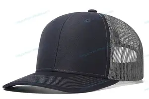 Parche de cuero bordado personalizado Richardson 112, gorra de camionero, gorra Snapback en blanco de malla, gorra de béisbol de red lisa, gorras deportivas para papá