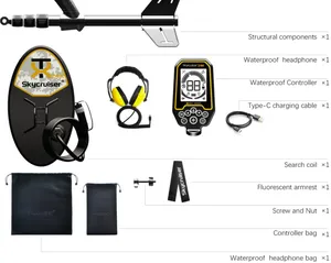 Detector de Metales Skycruiser 24K Súper Sensible para Prospección de Oro, Escaneo Terrestre, Detección de Todo Tipo de Metales, 5 Metros, ROHS, IP68, 1 Año de Garantía - Product Image 5