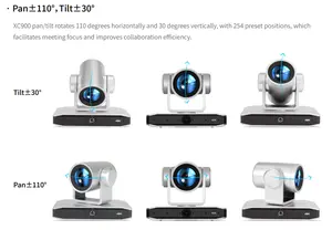 Hitrolink Live Streaming 4k Auto Tracking Conference Camera HD PTZ Video Conference Camera 12x Optical Zoom