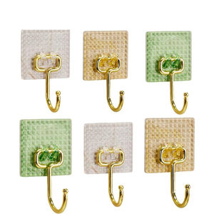 Light Luxury PET <b>Adhesive</b> <b>Hook</b> Multi-Functional <b>Wall</b> Mounted Hanger <b>for</b> Bathroom Kitchen Living Room <b>for</b> Hotels - Product Image 1