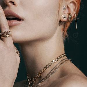 أقراط طويلة على شكل زهرة من مجوهرات جيمنيل الفاخرة، هدية لذكرى الزواج، مصنوعة من الورد المصقول - Product Image 6