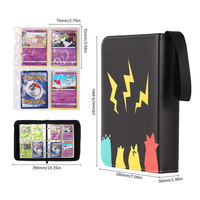 Protège-cartes classique TCG en PU avec fermeture éclair, épaisseur 50 mm, pour l'archivage à long terme de jeux de cartes précieux